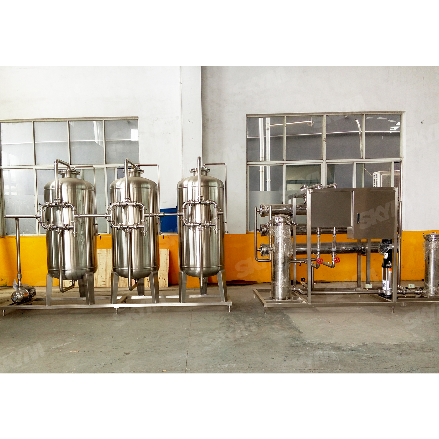 Lini Pengisian Produksi Pabrik Pengolahan Filter Air Minum