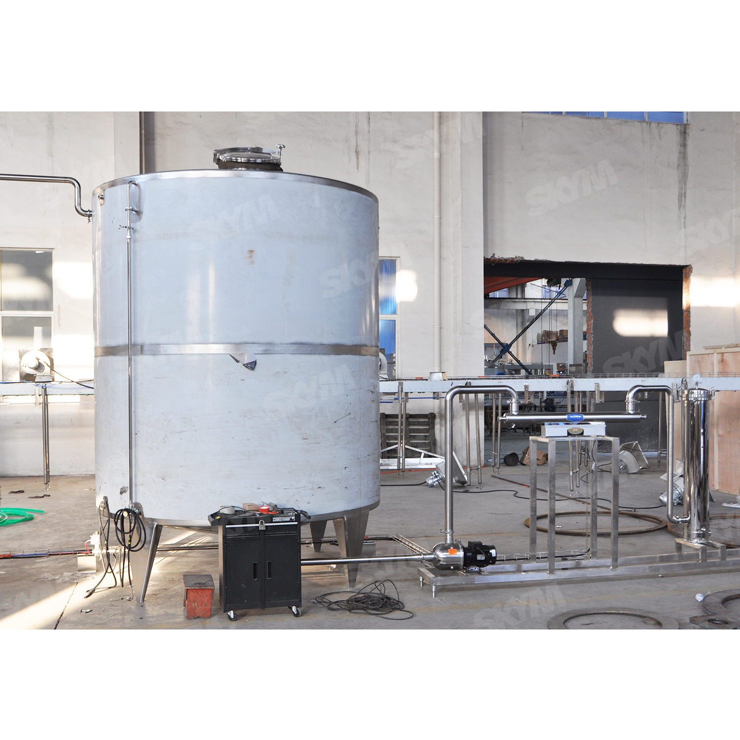 3000LPH Industri RO Peralatan Pengolahan Air Murni